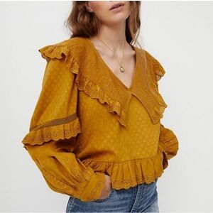 Forever that girl (Anthropologie) Freida ruffle top